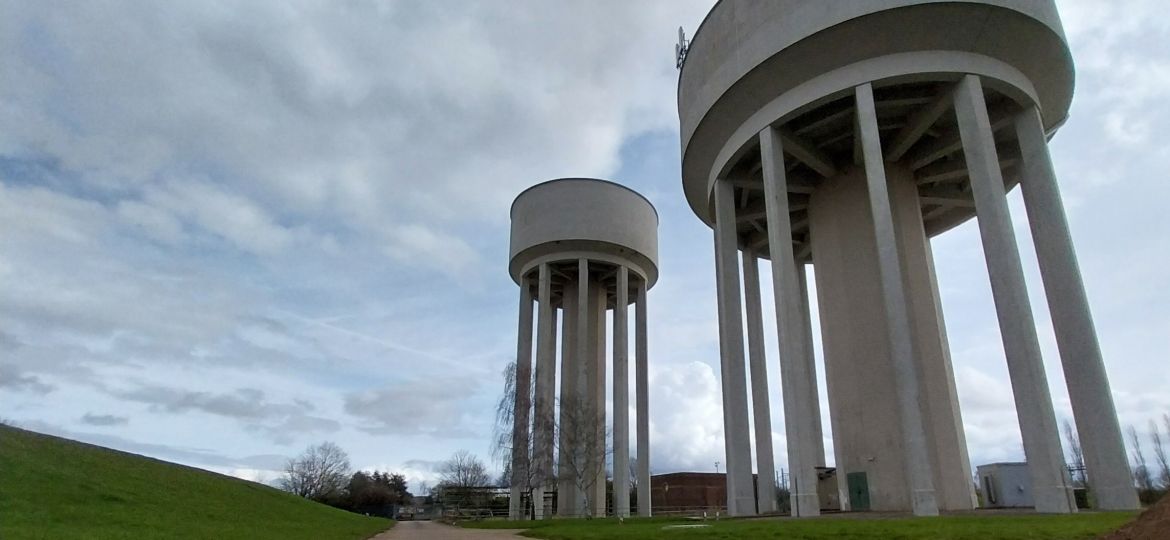 Beanfield water towers 1