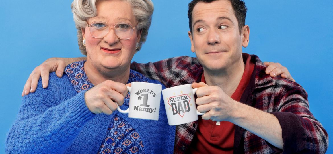 Gabriel Vick as Mrs Doubtfire in the West End